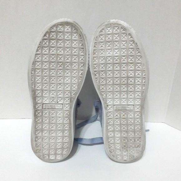Puma Basket Platform Fo Icelandic Blue Low Top Sneakers US 6.5 Trendy Streetwear - Picture 7 of 8